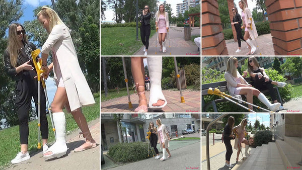 Carla plaster SLWC toe spica crutching