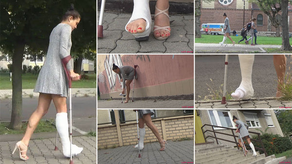 Zsanett plaster SLWC and high heels strolling